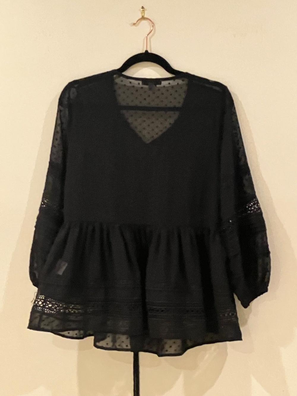 Stellah Sheer Bell Sleeve Blouse